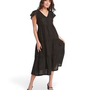 Old Navy black midi dress